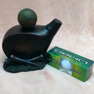 Golfing box/jewelry holder & golf balls